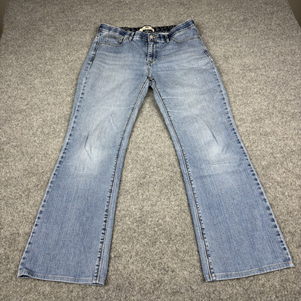 Levi's 525 Perfect Waist Bootcut Jeans Women's 12 Medium Wash Blue Denim Western